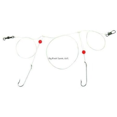 Sea Striker Whiting  Sand Perch Rig, 2Drop, 6 Hooks, 25 Lb Mono WSP-6